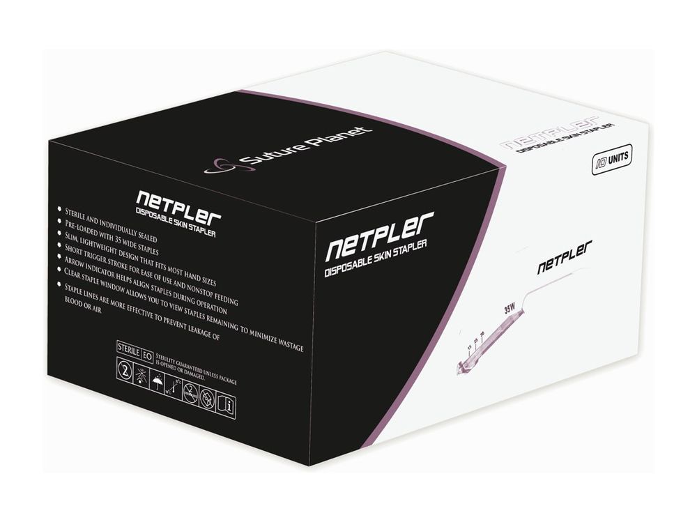 Netmate — Reusable Skin Stapler & Cartridge, sterile surgical device by Suture Planet
