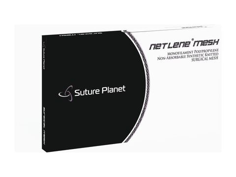 Netlene Mesh Pre-Shaped — Macropore Polypropylene, Laser-Cut, Suture Planet